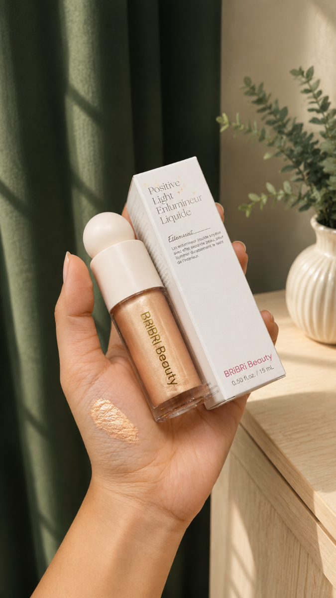 BRiBRi Beauty Positive Light Enlumineur Liquide Highlighter (Golden)