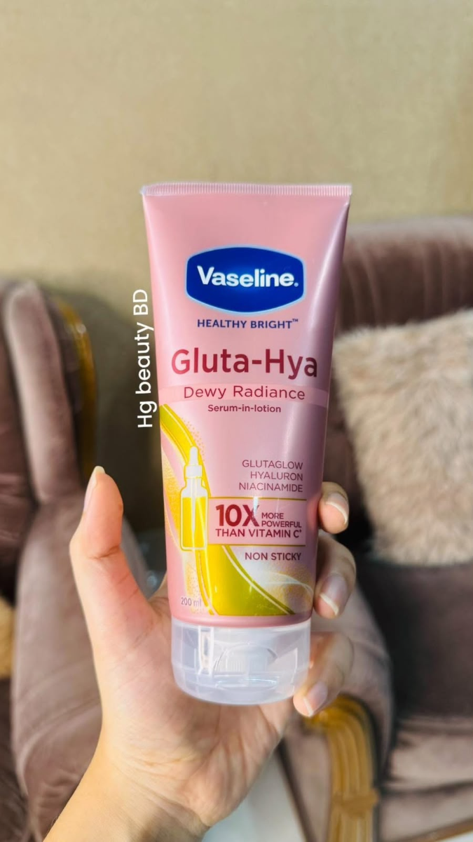 Vaseline Gluta-Hya Dewy Radiance Serum-in-Lotion with Glutaglow, Hyaluron & Niacinamide - 200ml