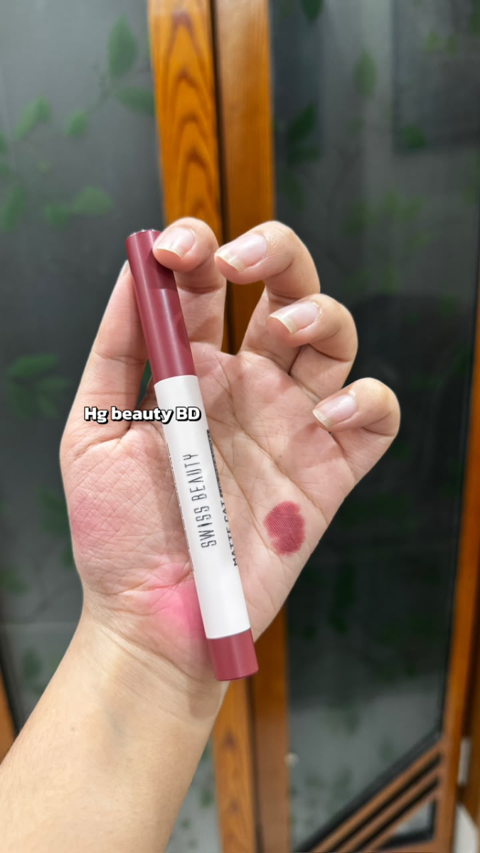 Swiss Beauty Matte Cat Lip Crayon - 05 Flattering Peach