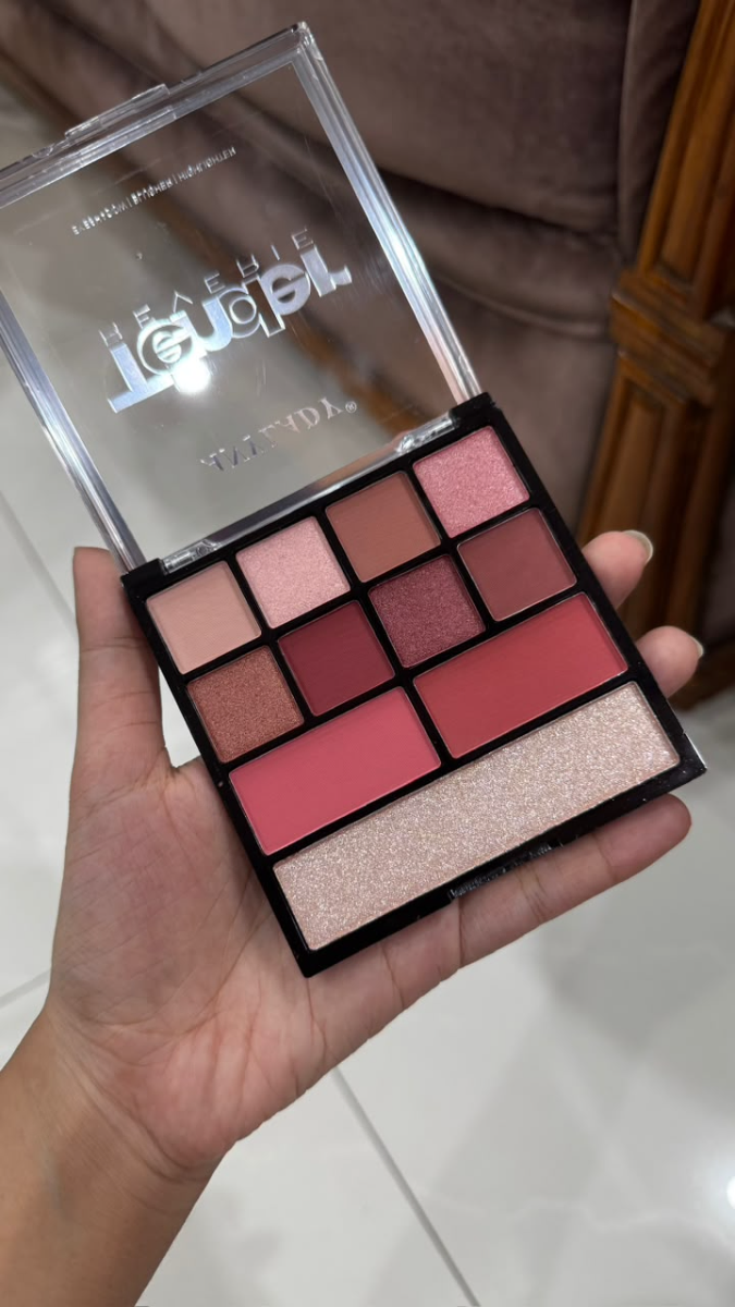 Anylady eyeshadow pallete with blush highlighter 