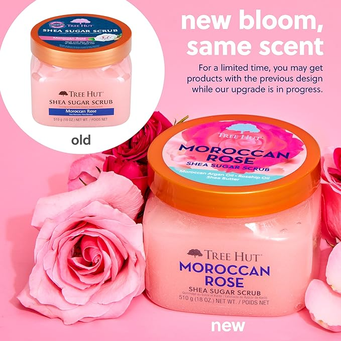 Tree Hut – Moroccan Rose Shea Sugar Body Scrub (510 gram)