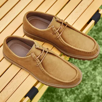 RETRO GENUINE LEATHER  CASUAL SHOES GB-5068