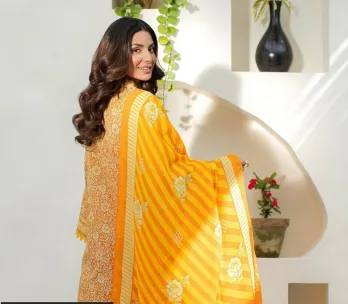 ZELLBURY - 3 PIECE Lawn UNSTITCHED 4