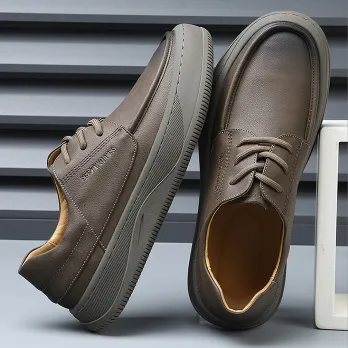 VERSATILE BREATHABLE GENUINE LEATHER TRENDY SHOES GB-0110