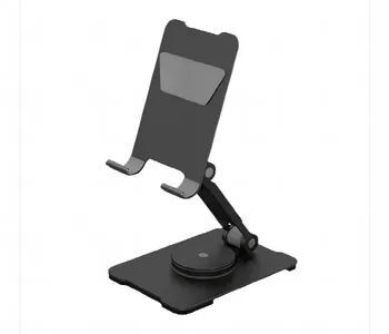 L3T Adjustable Foldable Mobile Phone Stand 360 Degree Rotating Desk Holder for Smartphones and Tablets
