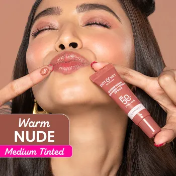 Dot & Key Barrier Repair Ceramide + Peptide Lip Balm 10g - Warm Nude