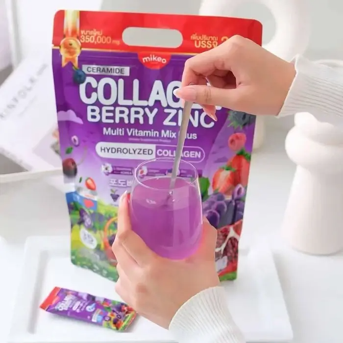 Mikeo Collagen Berry Zinc Multi Vitamin Mix Plus (10g*35 Sachets)