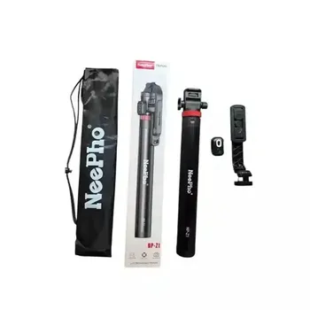 NeePho NP Z1 2 point 1 Meter Live Broadcast Tripod with Remote and Video Light for Mobile and Camera