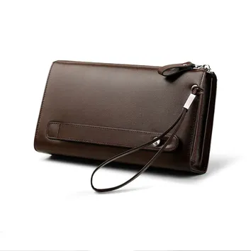 MENS BROWN HAND CLUTCH BAG