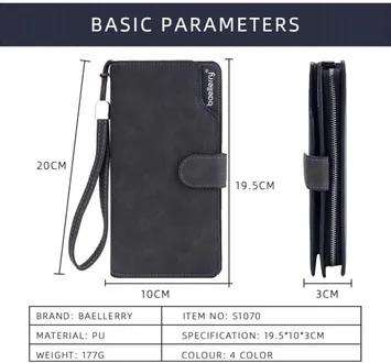 Men's & Women's Bifold Long Wallet With Card Slots