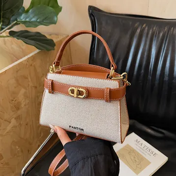 VERSATILE COLOR-BLOCKED WOMEN BAG GB-7931Br