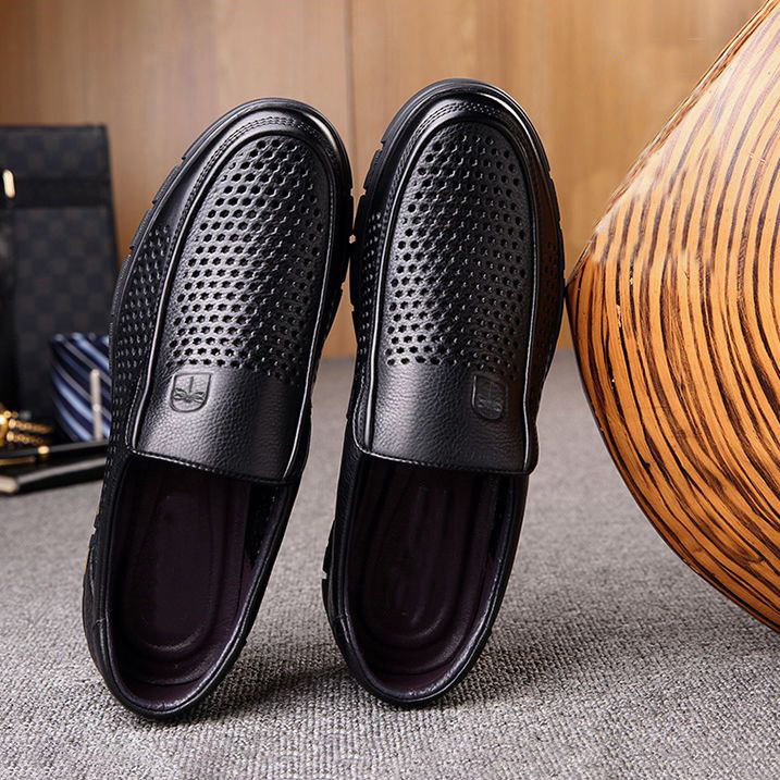  BREATHABLE BRITISH SOFT SOLE COMFORTABLE LEATHER SHOES 0109B