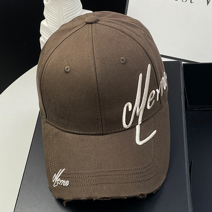 KOREAN VERSION TRENDY EMBROIDERED BASEBALL CAP 1227Cf