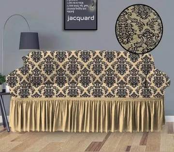 Luxury Leaf Print Sofa Cover