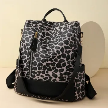 Leopard Print Backpack