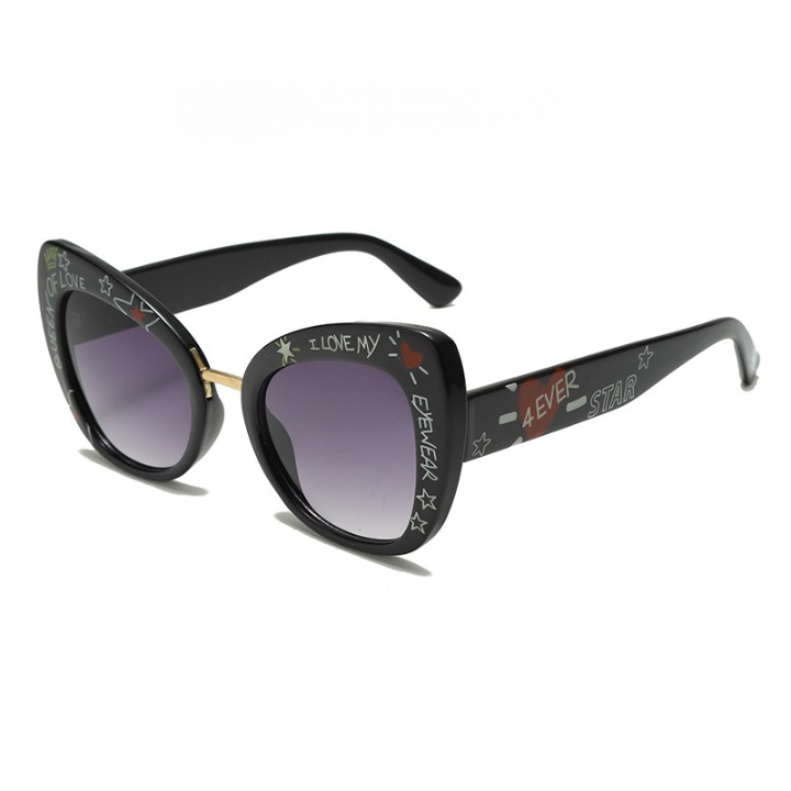 Hip-Hop Letter Decorated Sunglasses