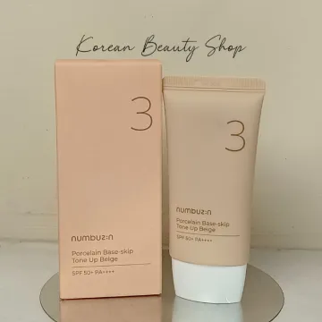 Numbuzin No.3 Porcelain Base-Skip Tone Up Beige SPF 50+ PA++++ 50ml	