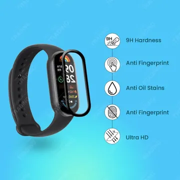 Mi Band 9 Smart Watch Full Coverage Plastic Screen Protector