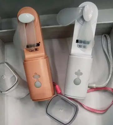 SD-69 Mini Rechargeable Fan with LED Flashlight (2-in-1 Portable Device)