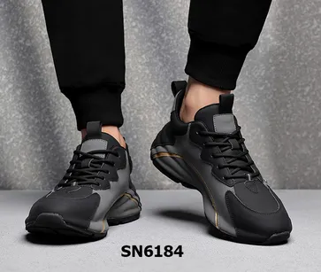 Quality fashionable leather sneakers shoes