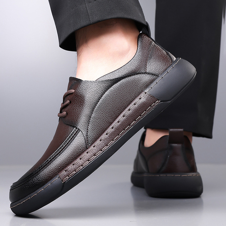 RETRO BREATHABLE GENUINE LEATHER SHOES 2559Br