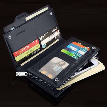 TITAN HOLD MEN’S GRAY BLUE WALLET