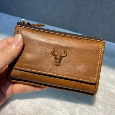 GENUINE LEATHER KEY AND CARD HOLDER GB-8201Br