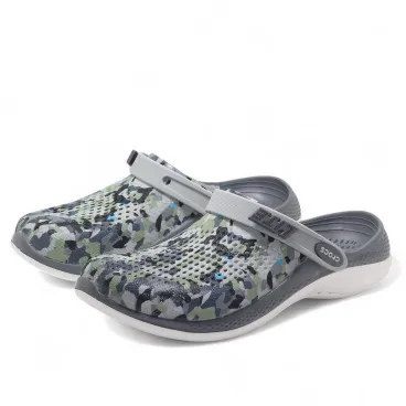 Camouflage Crocs-Style Clogs — Ventilated Comfort with Adjustable Strap |