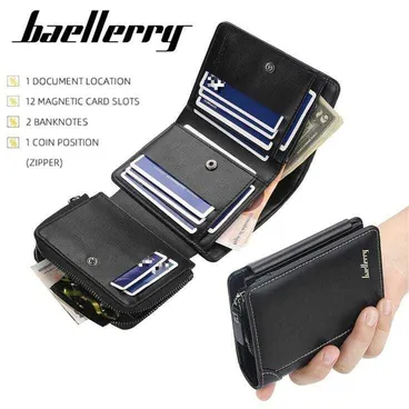Baellerry Men’s Multifunctional PU Leather Card Holder Wallet