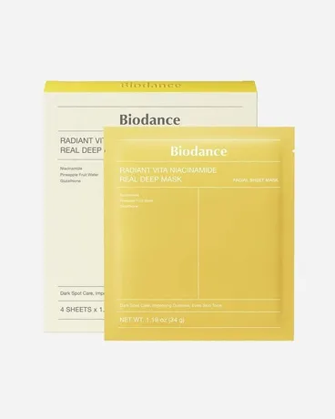Biodance Radiant Vita Niacinamide Real Deep Mask Set – 4ea