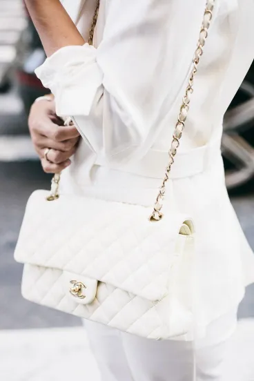 Chanel White Large Handbag  1:1