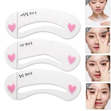 Eyebrow Kit Shaper Stencil Card (2 Pata)