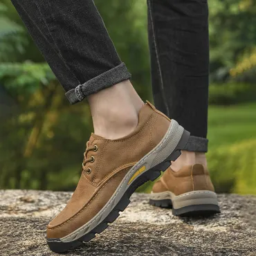GENUINE LEATHER OUTDOOR CASUAL SHOES GB-9715