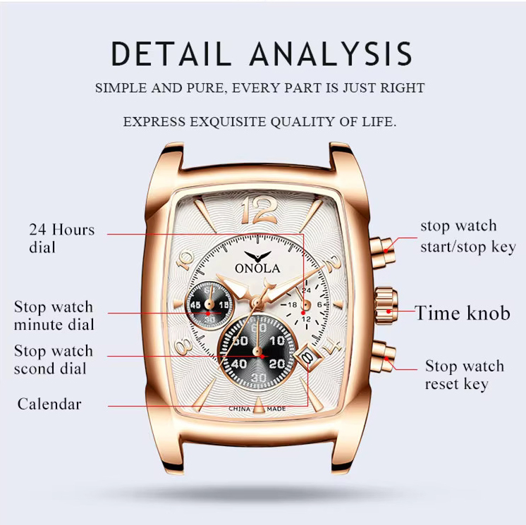 ONOLA QUARTZ GB-ON6818BRGW