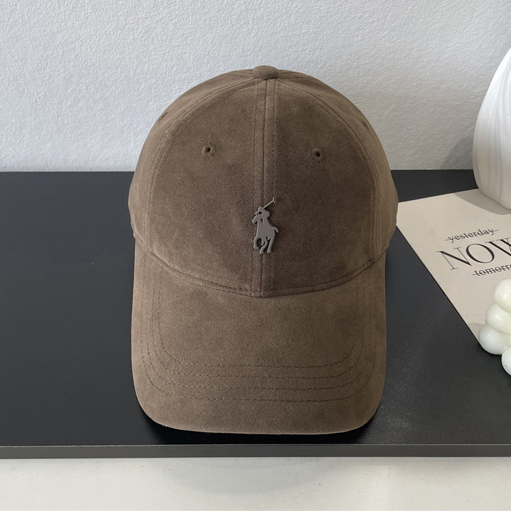 VERSATILE MATTE SUEDE SOFT-TOP BASEBALL CAP GB-5778LBr