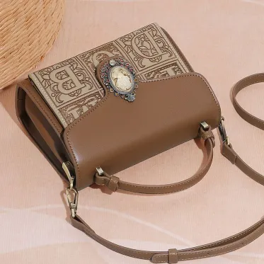 Luxury Retro Embroidered Handbag | Premium Crossbody & Shoulder Bag