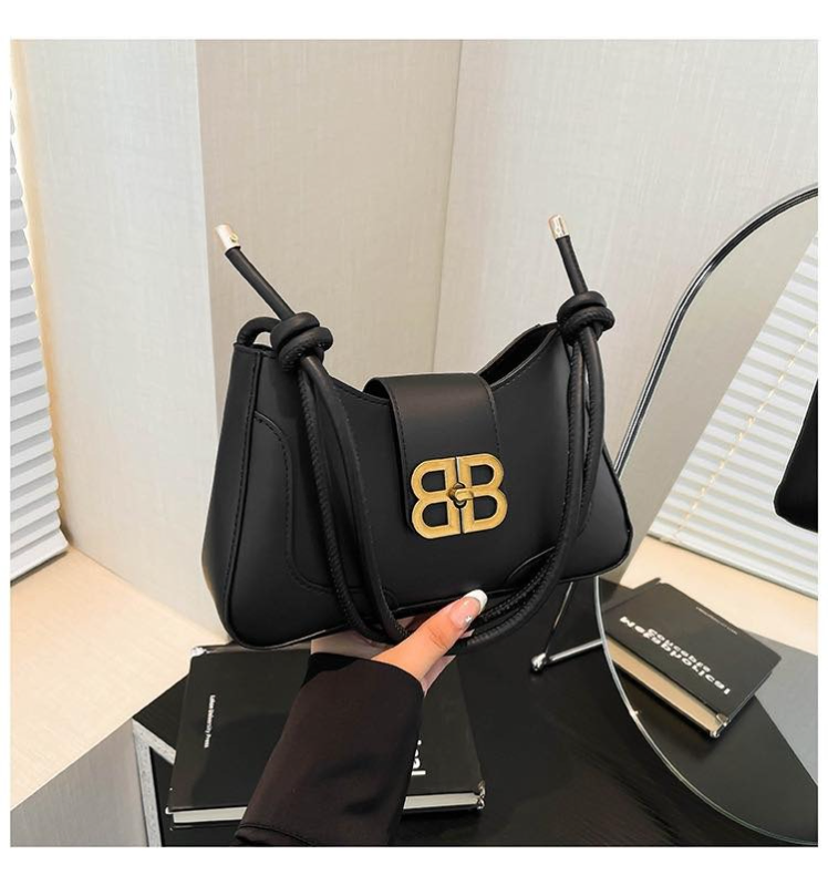 Elegant Retro Lock Crossbody Shoulder Bag