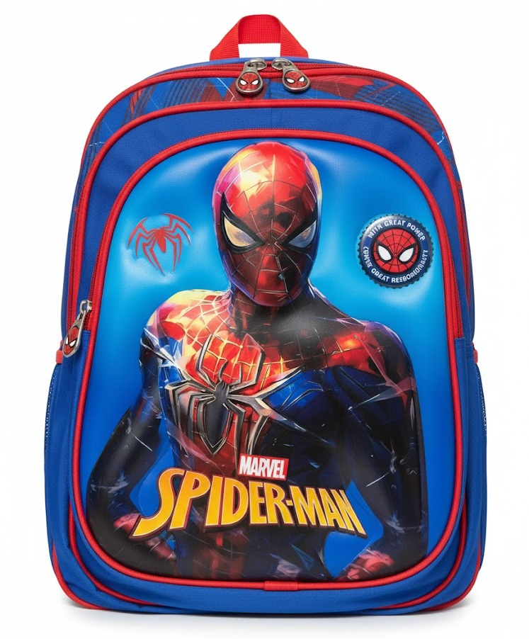 Marvel Spider-Man "Great Power" 3D Armor School Backpack – Ultimate Hero Edition