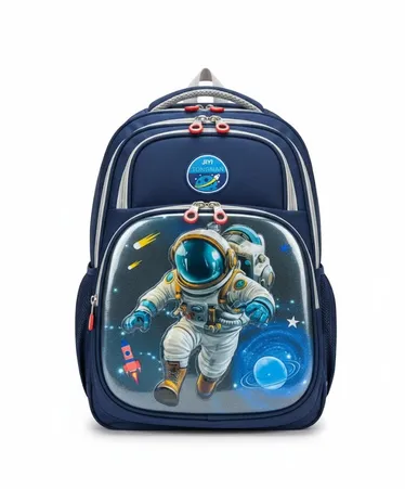 Galactic Voyager: 3D Hardshell Astronaut Space School Backpack – Cosmic Navy Edition