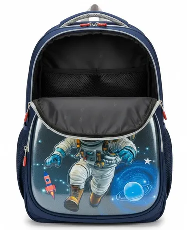 Galactic Voyager: 3D Hardshell Astronaut Space School Backpack – Cosmic Navy Edition