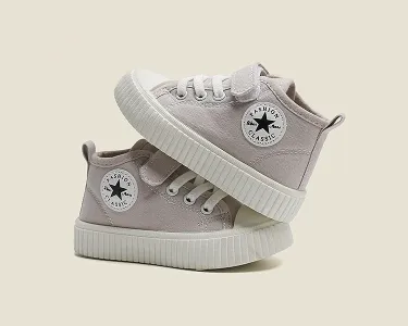 Kids Canvas Shoes -Gray