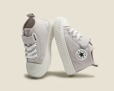 Kids Canvas Shoes -Gray
