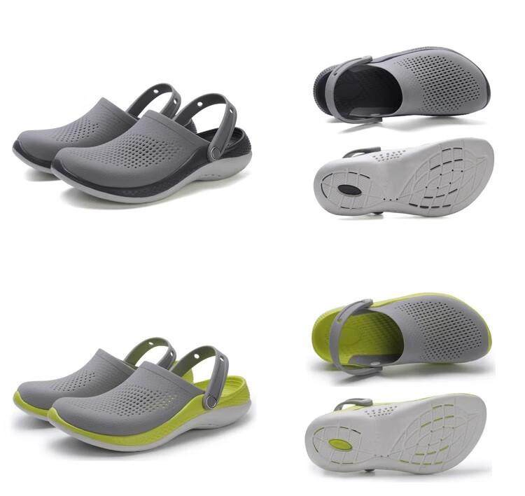 Crocs Summer New  Generation Printed Clogs for Couples Lightweight Non-Slip Beach Shoes Men's