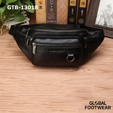 Men's Genuine Leather ports Dumpling-Shaped Waist Bag Cashier Bag
