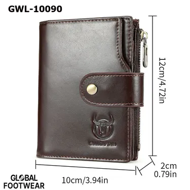 American Retro Genuine Leather RFID Anti-Theft  Men’s Wallet