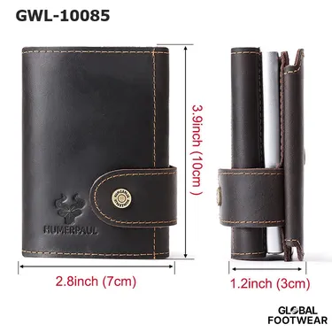 Genuine Leather Rfid Metal Card Holder Case Multi-Card Slot Anti-Theft