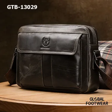 Men's Genuine Leather Business Briefcase Computer Portable Shoulder Bag