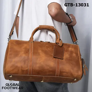 Men's Genuine Leather Hummer Paul Travel Bag