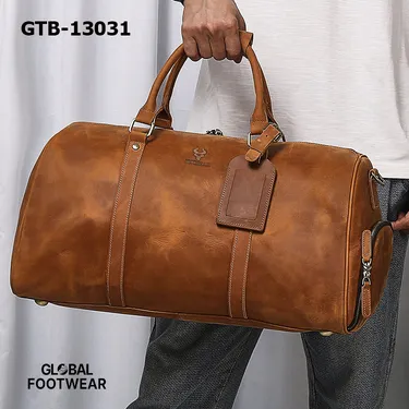 Men's Genuine Leather Hummer Paul Travel Bag