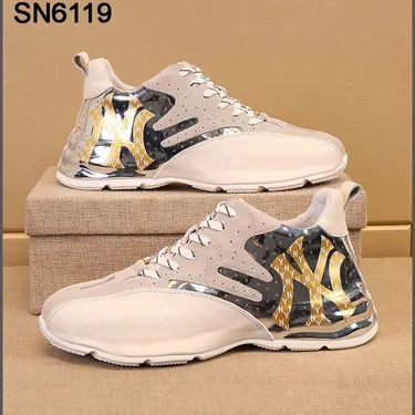 Genuine Leather Graffiti Sneakers.